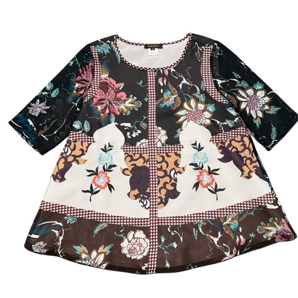 Vineet Bahl Embroidered Boho Top Designer Anthropologie